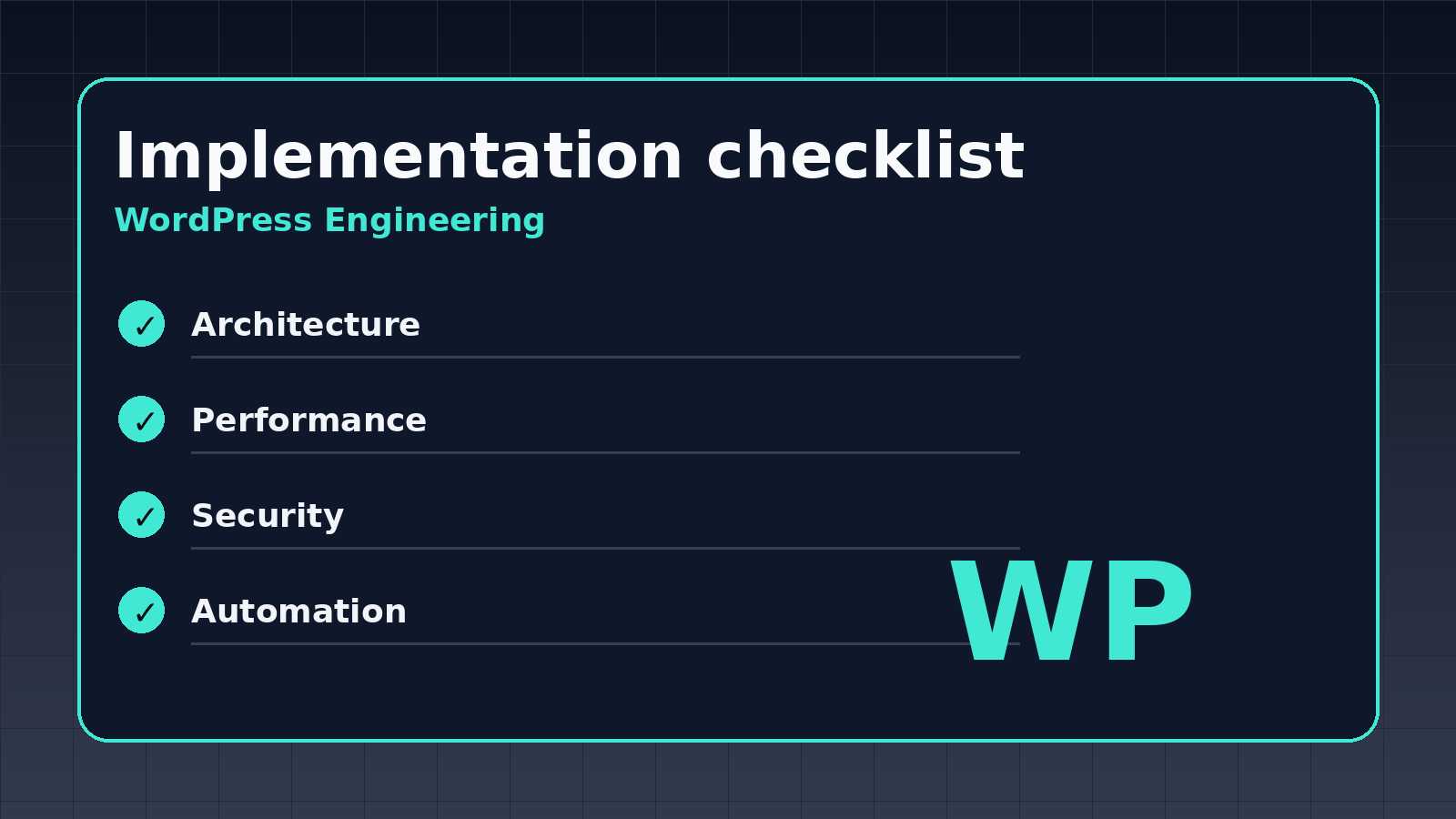 Workflow illustration for Database indexing strategies for large WordPress installations