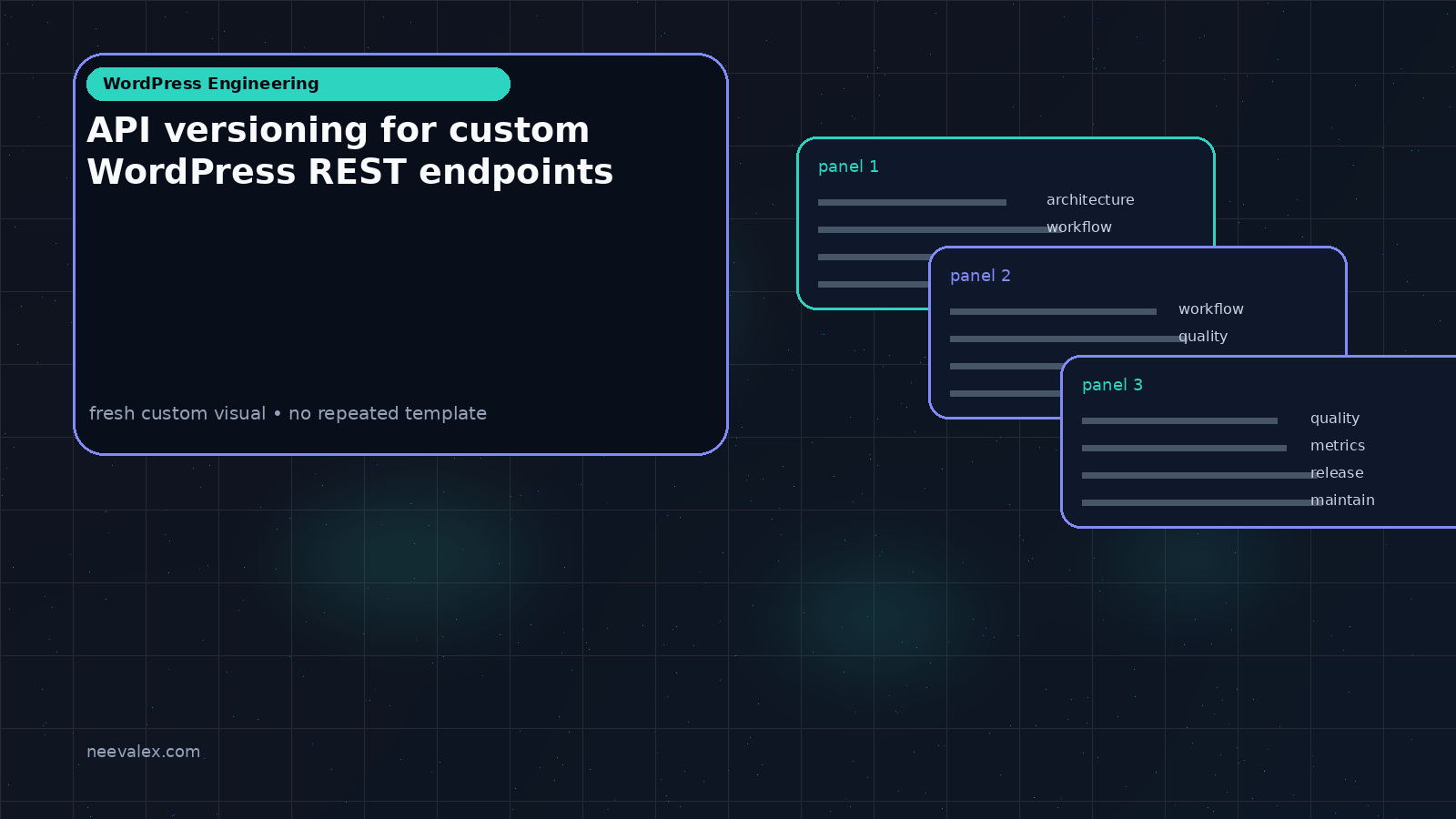 Visual example for API versioning for custom WordPress REST endpoints