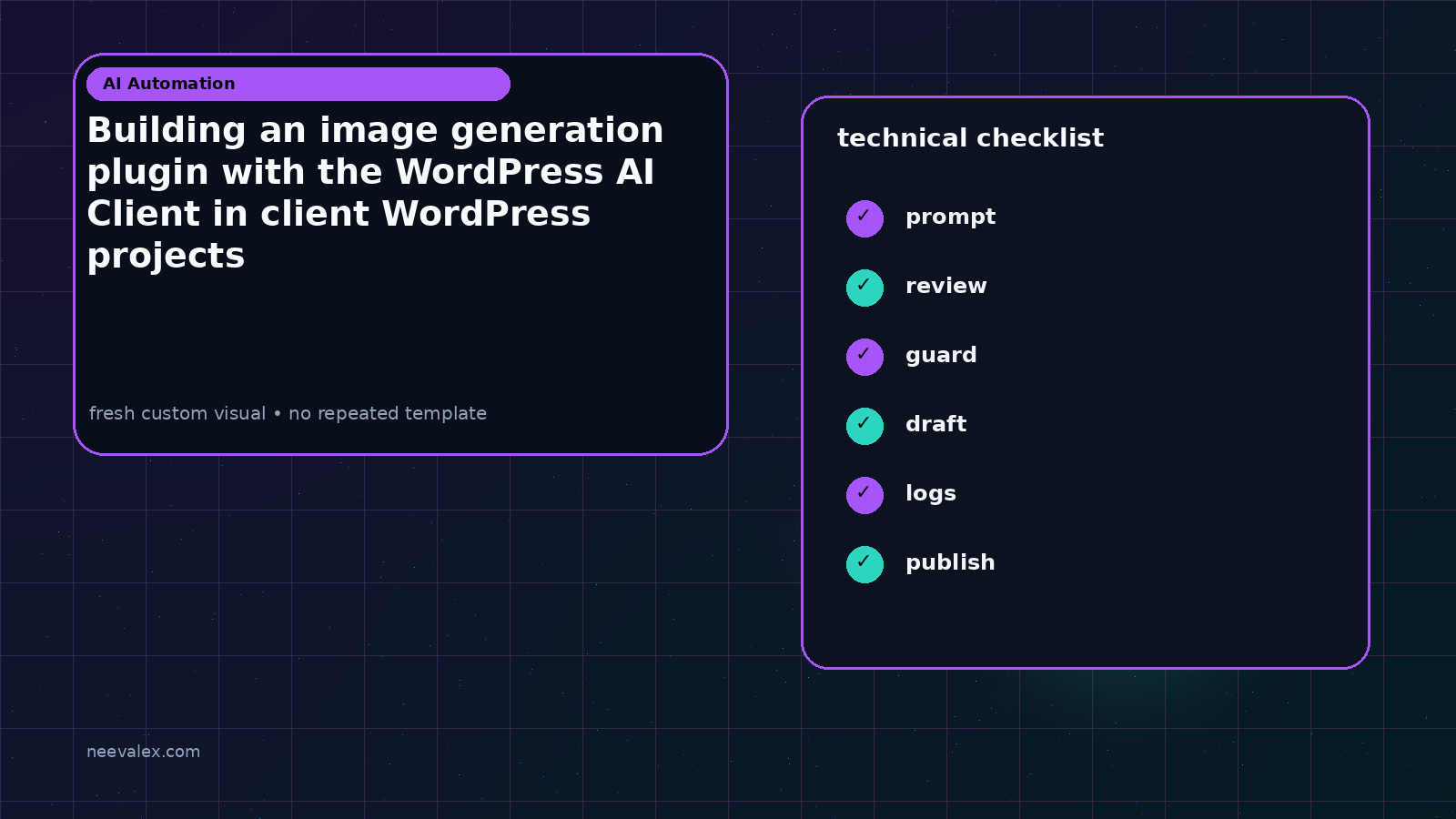 Main article image related to Building an image generation plugin with the WordPress AI Client in client WordPress projects