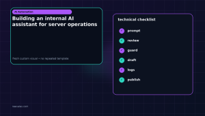 Generated visual related to Building an internal AI assistant for server operations