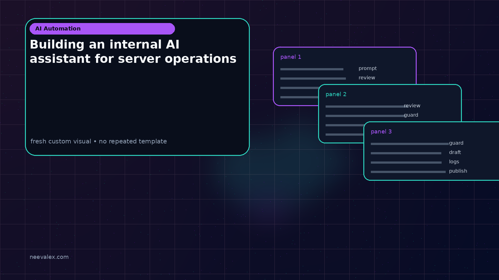 Workflow illustration for Building an internal AI assistant for server operations