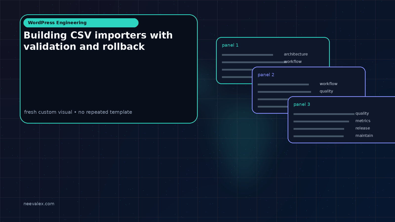 Workflow illustration for Building CSV importers with validation and rollback