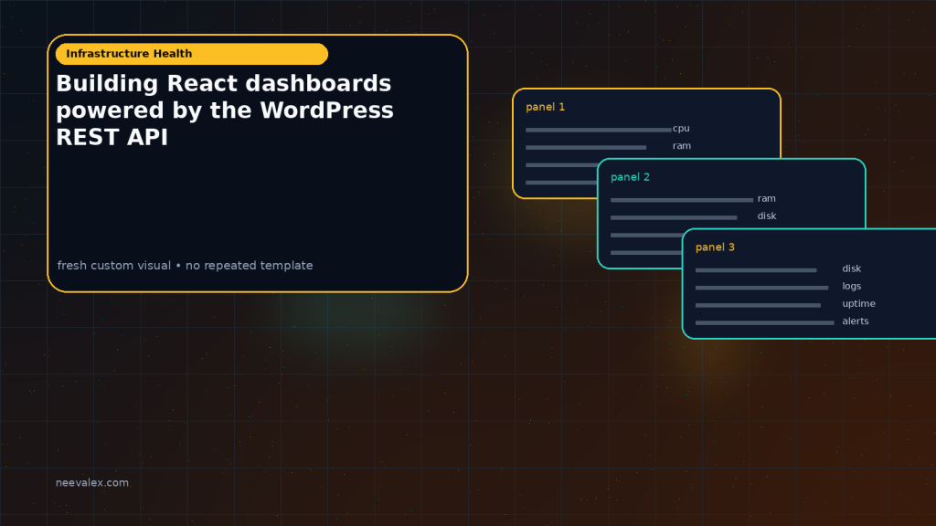 Generated visual related to Building React dashboards powered by the WordPress REST API