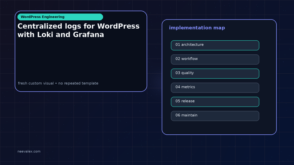 Generated visual related to Centralized logs for WordPress with Loki and Grafana