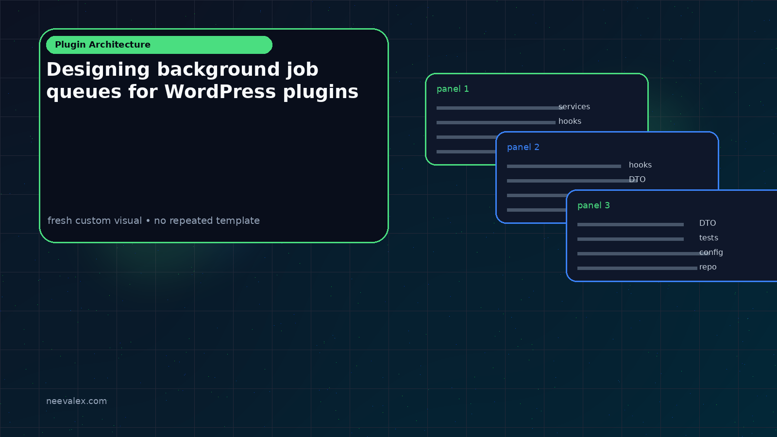 Workflow illustration for Designing background job queues for WordPress plugins