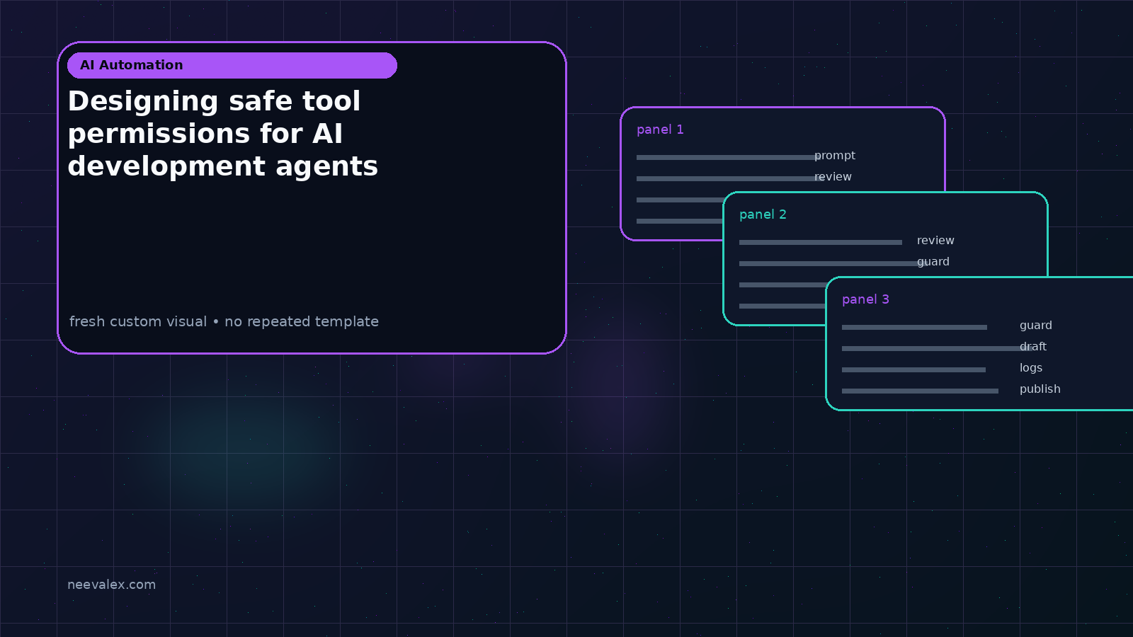 Visual example for Designing safe tool permissions for AI development agents