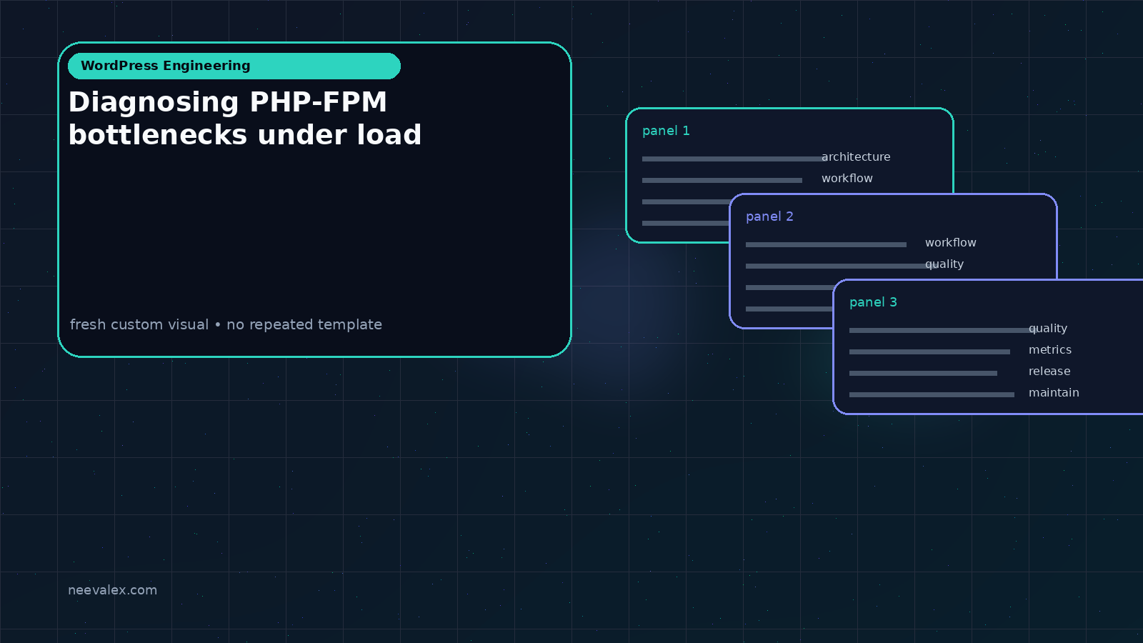 Visual example for Diagnosing PHP-FPM bottlenecks under load