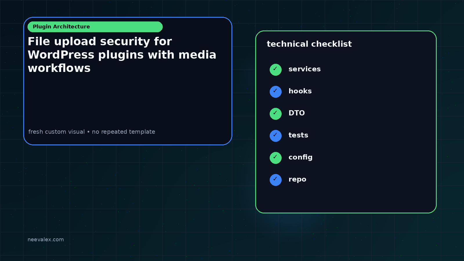 Workflow illustration for File upload security for WordPress plugins with media workflows