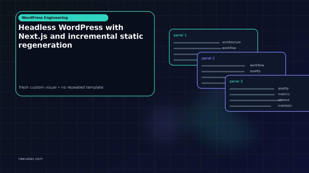 Generated visual related to Headless WordPress with Next.js and incremental static regeneration