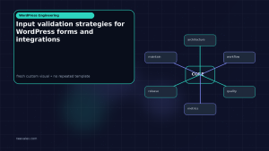 Generated visual related to Input validation strategies for WordPress forms and integrations