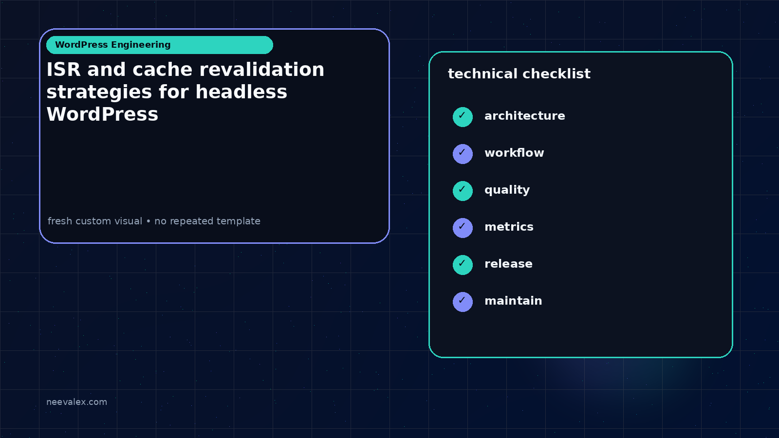 Main article image related to ISR and cache revalidation strategies for headless WordPress