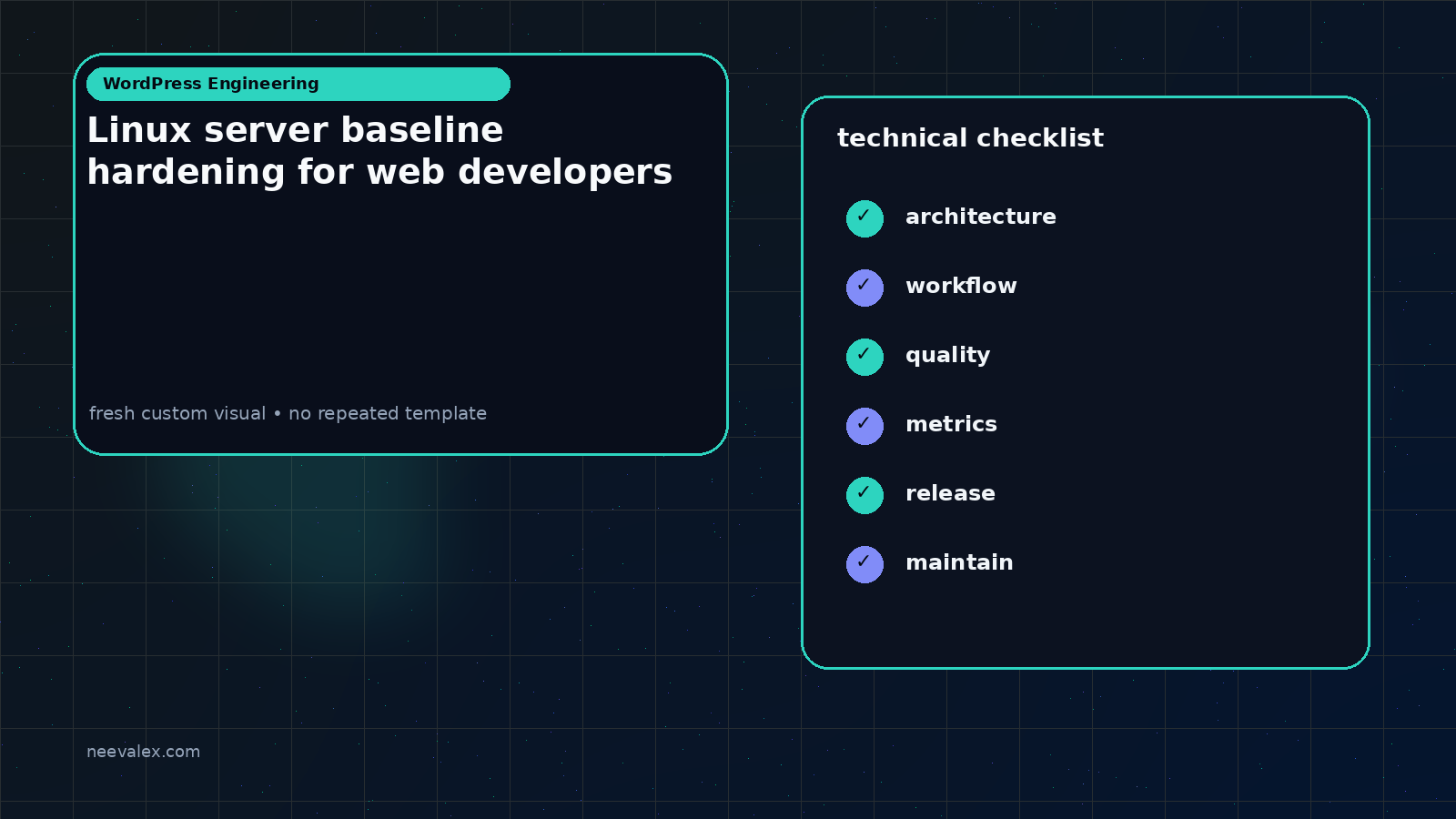 Linux server baseline hardening for web developers