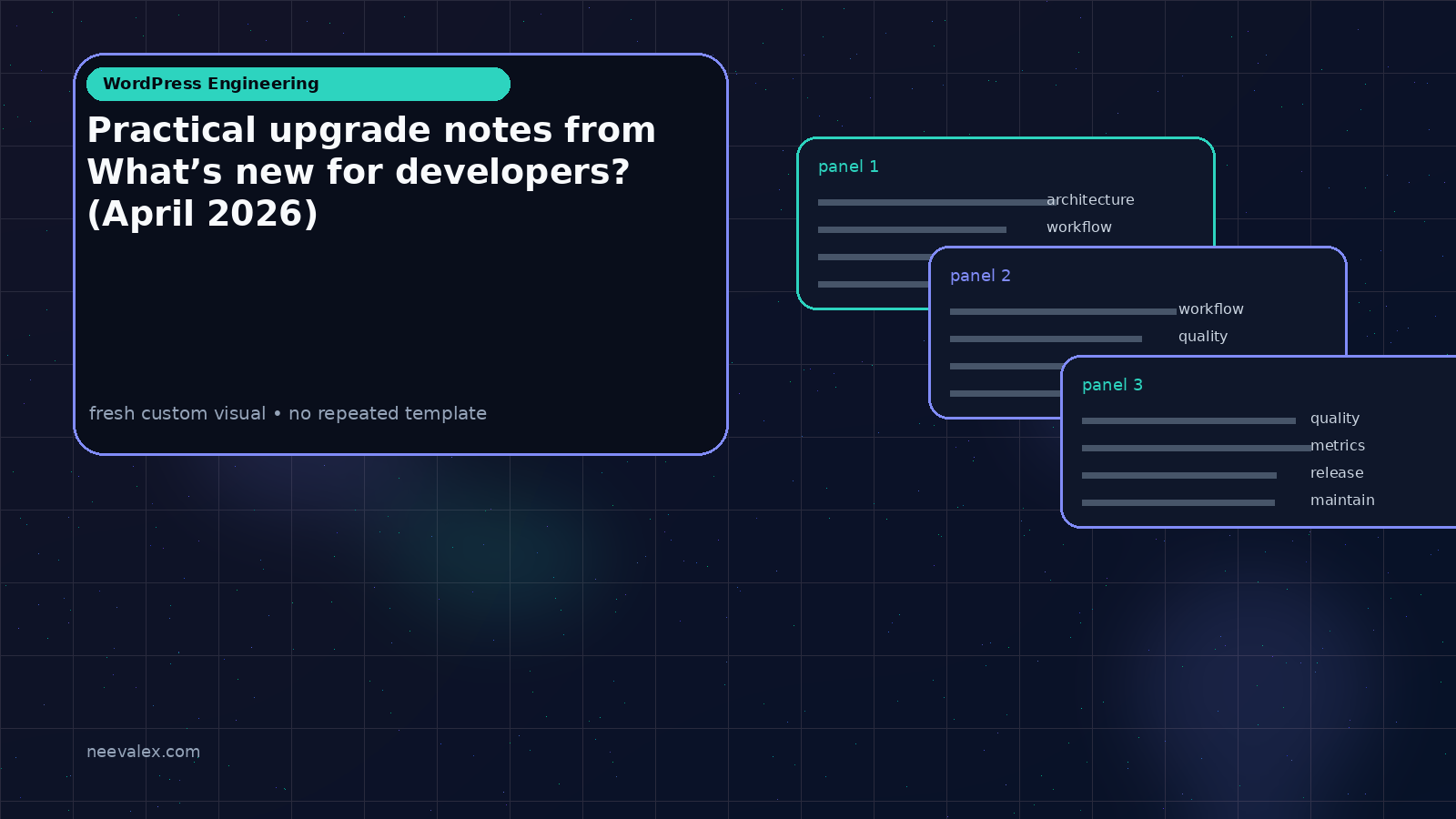 Visual example for Practical upgrade notes from What’s new for developers? (April 2026)