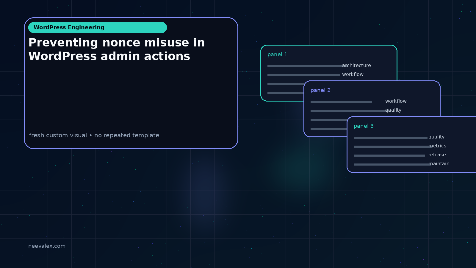 Visual example for Preventing nonce misuse in WordPress admin actions