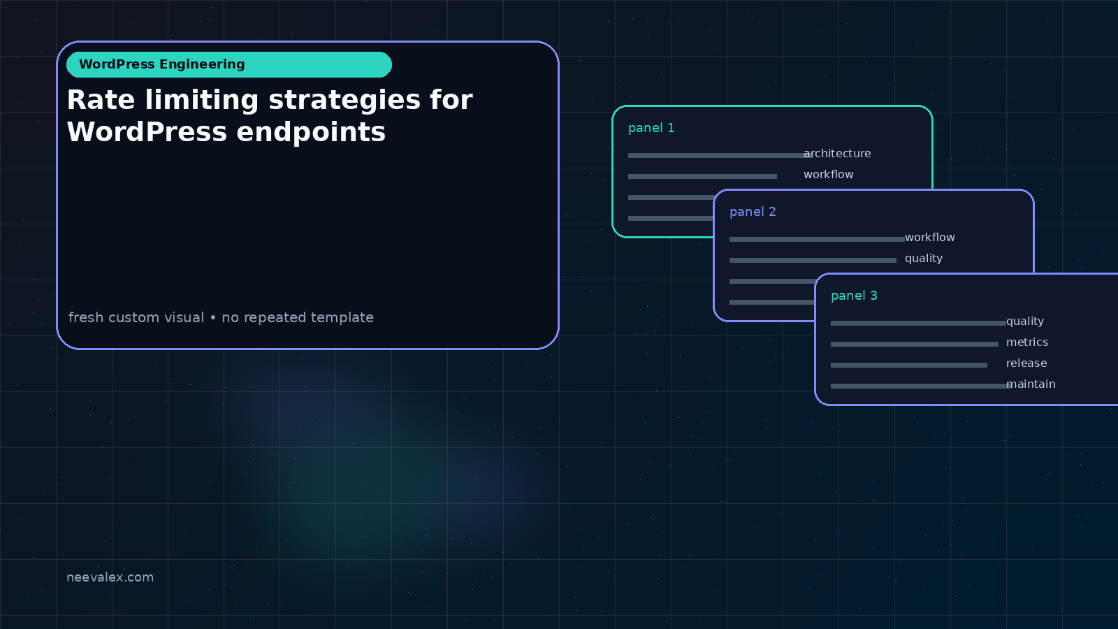 Visual example for Rate limiting strategies for WordPress endpoints
