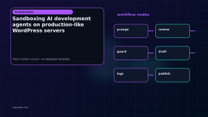 Generated visual related to Sandboxing AI development agents on production-like WordPress servers