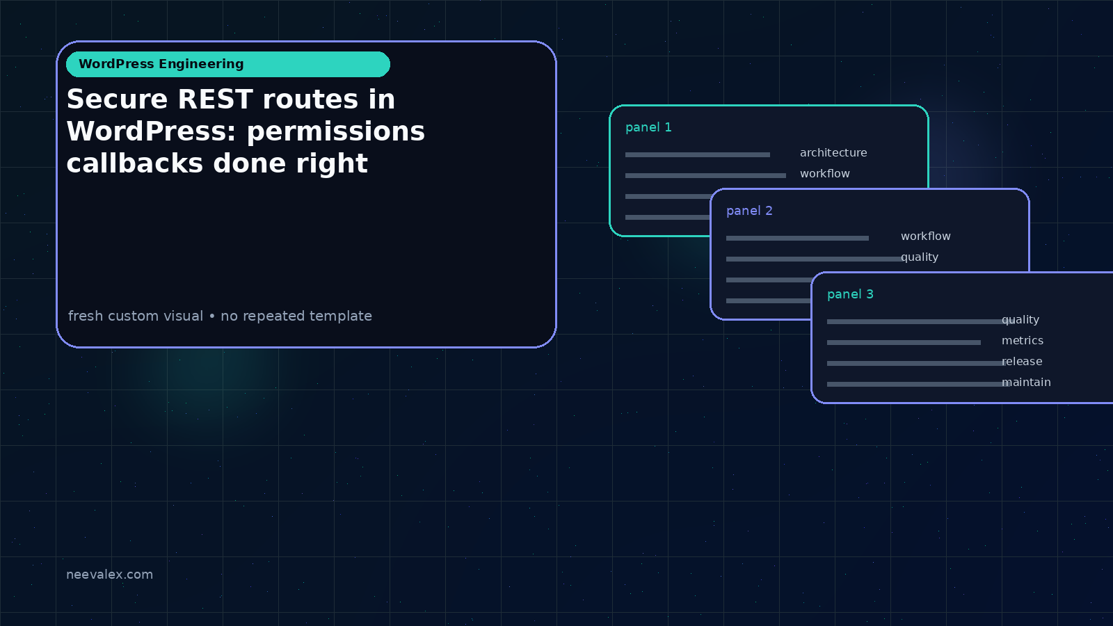 Secure REST routes in WordPress: permissions callbacks done right