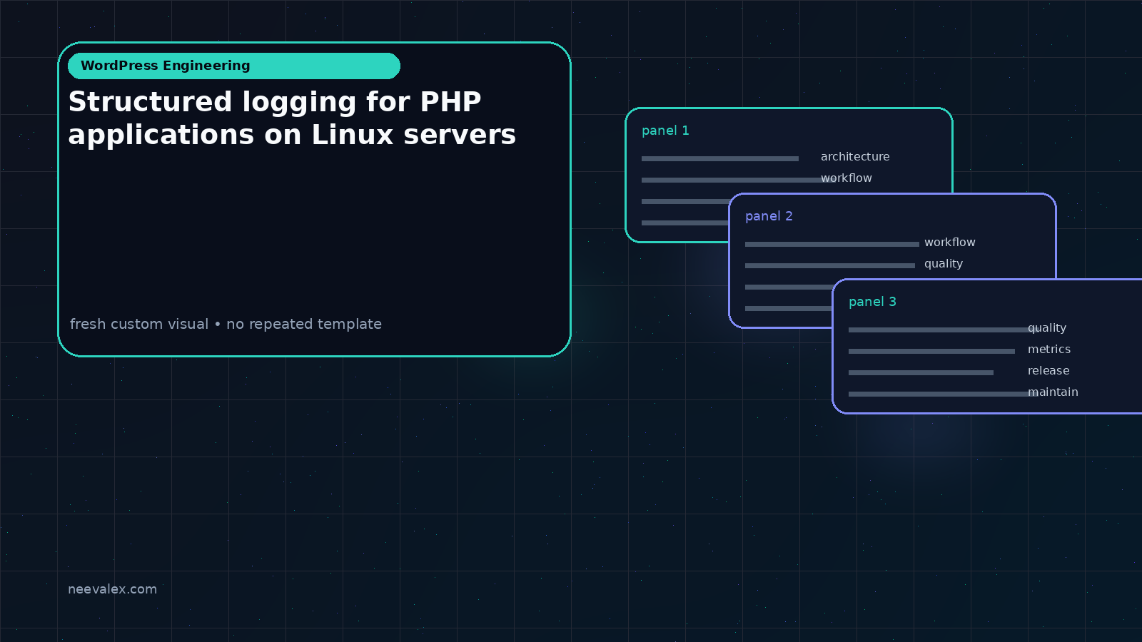 Visual example for Structured logging for PHP applications on Linux servers