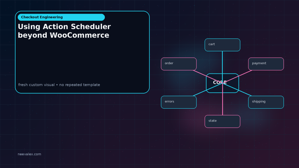 Generated visual related to Using Action Scheduler beyond WooCommerce