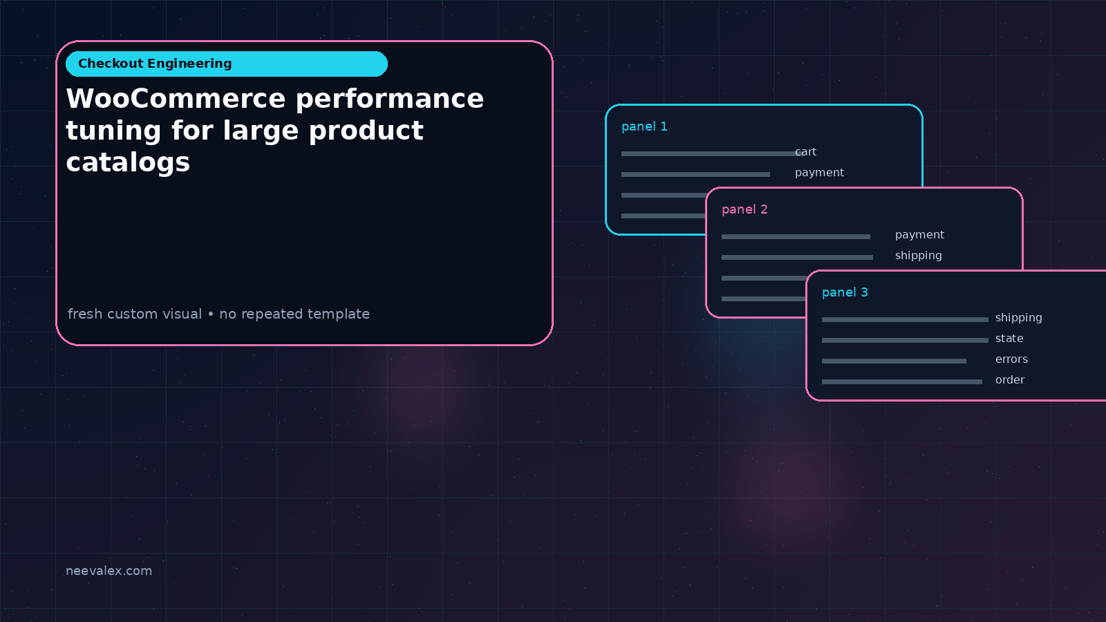 Visual example for WooCommerce performance tuning for large product catalogs
