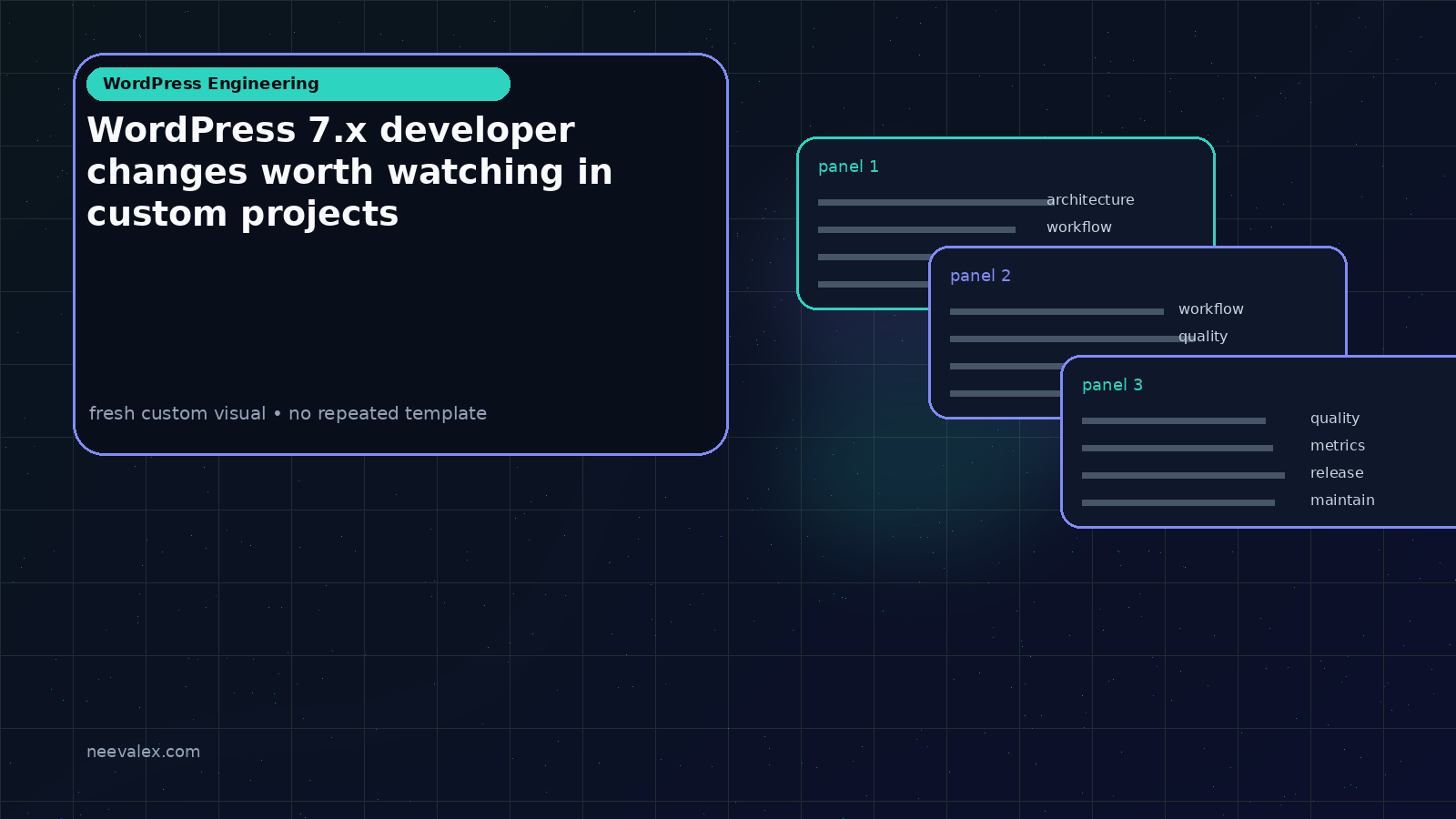 Visual example for WordPress 7.x developer changes worth watching in custom projects