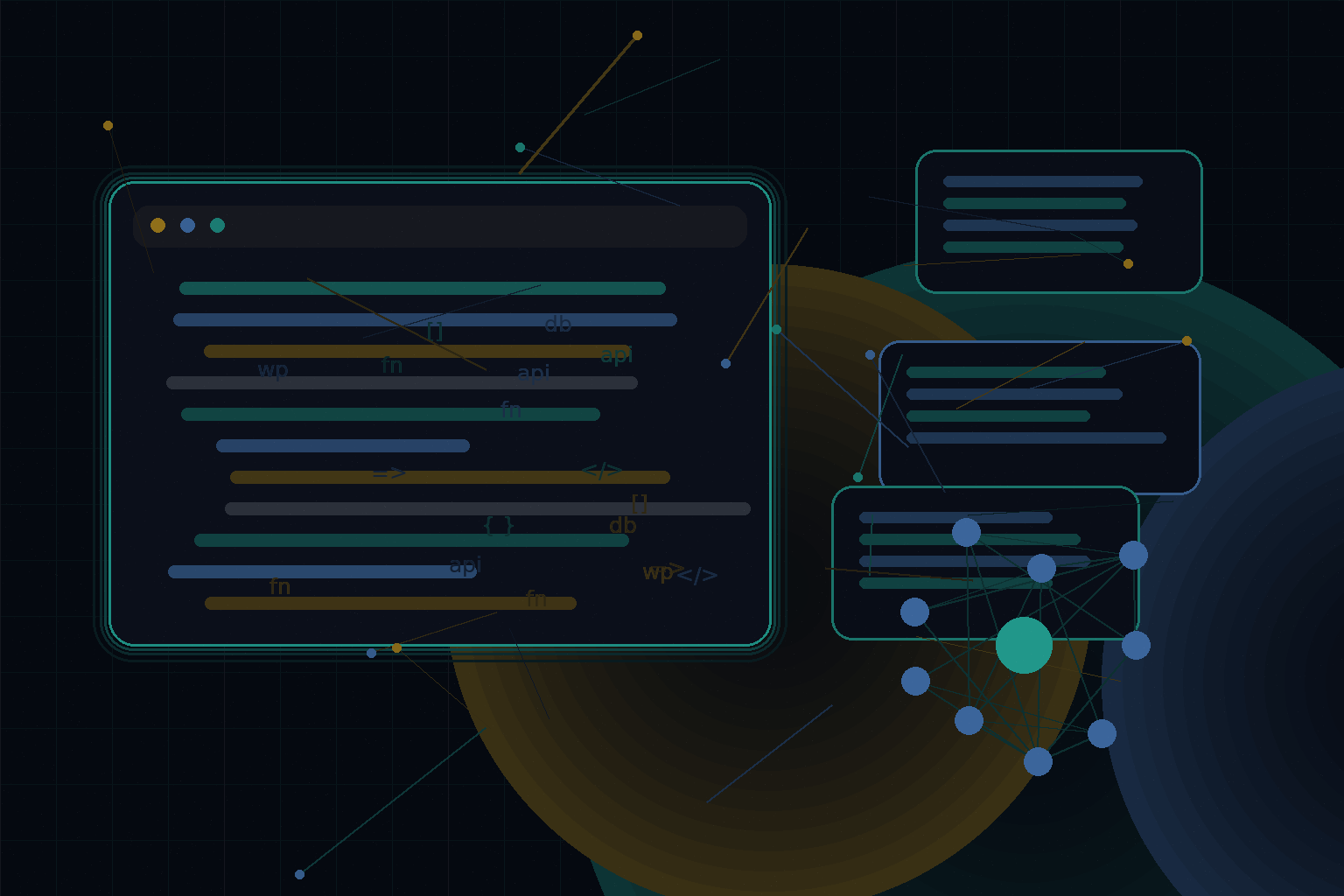 Technical editorial illustration for AI-First Tooling in Web Development (2026)