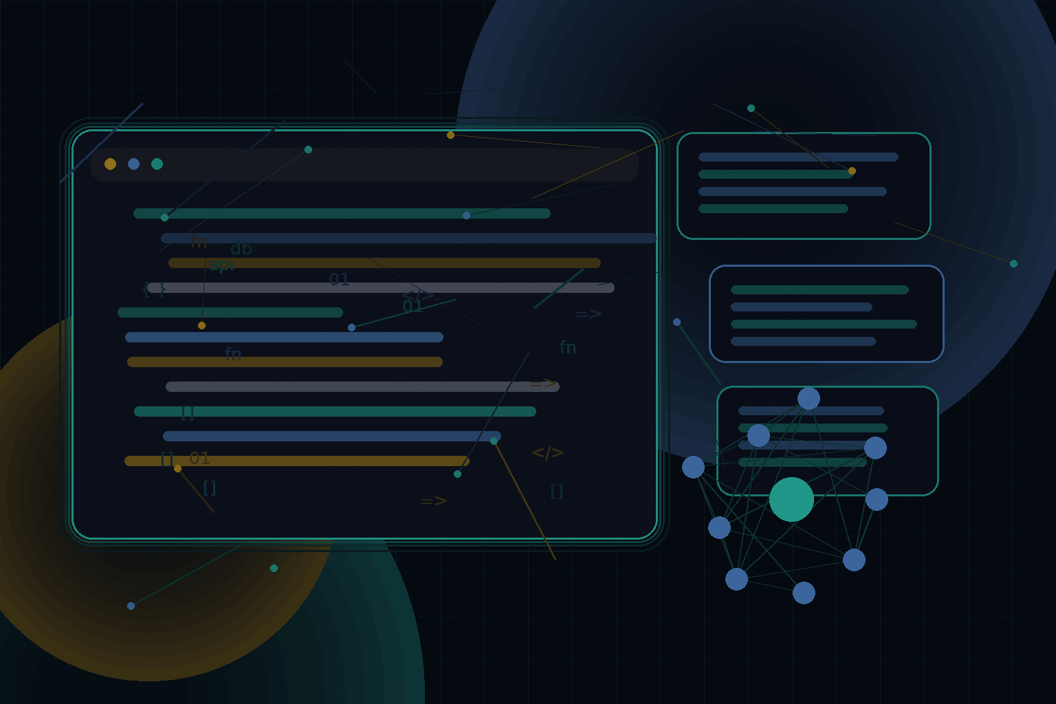 Technical editorial illustration for AI-First Tooling in Web Development (2026)