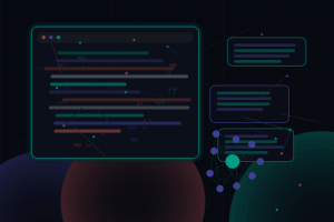 Dark technical editorial illustration for The Future of AI: Innovations Transforming Our World