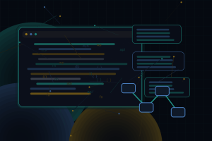 Dark technical editorial illustration for CI/CD for WordPress projects with GitHub Actions or GitLab Pipelines