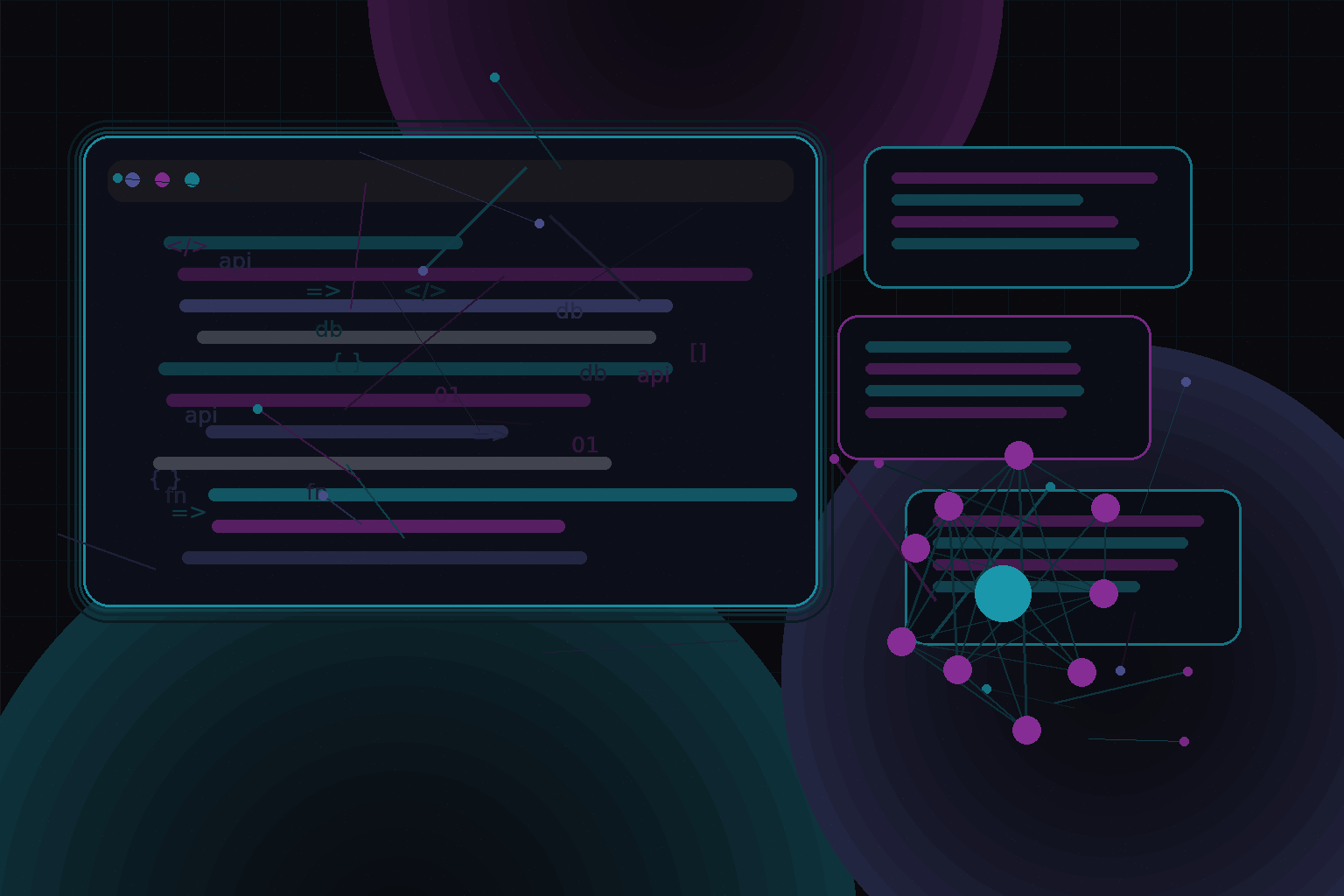 Technical editorial illustration for Building chatbots and AI assistants for business websites