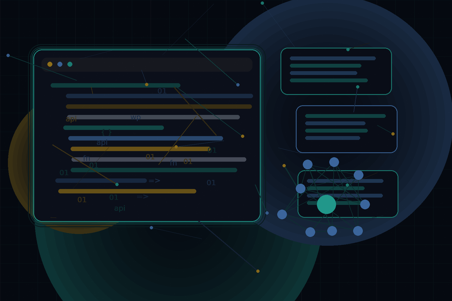 Technical editorial illustration for Building chatbots and AI assistants for business websites