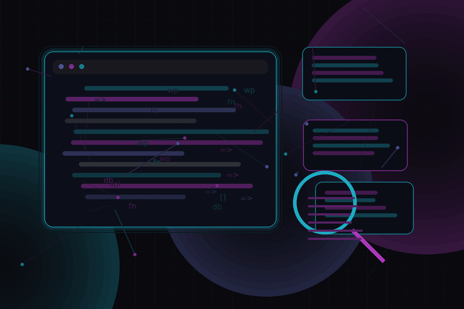 Technical editorial illustration for Technical SEO for WordPress developers: schema, sitemaps, and performance
