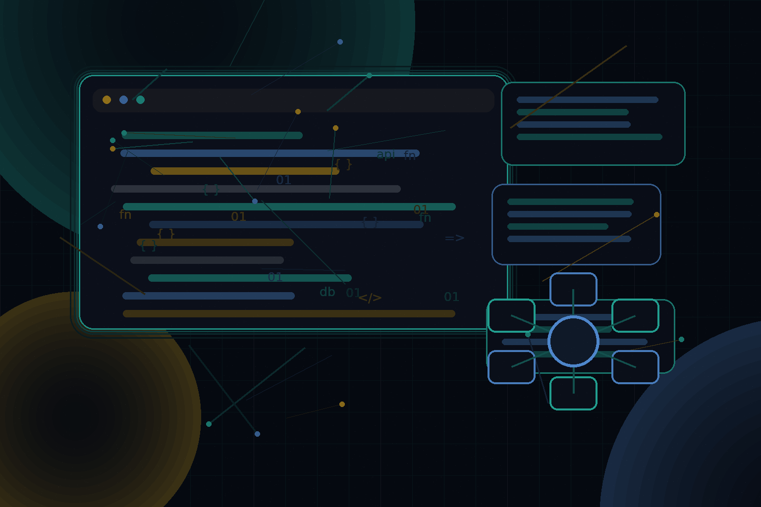 Technical editorial illustration for Building custom WordPress plugins for business automation