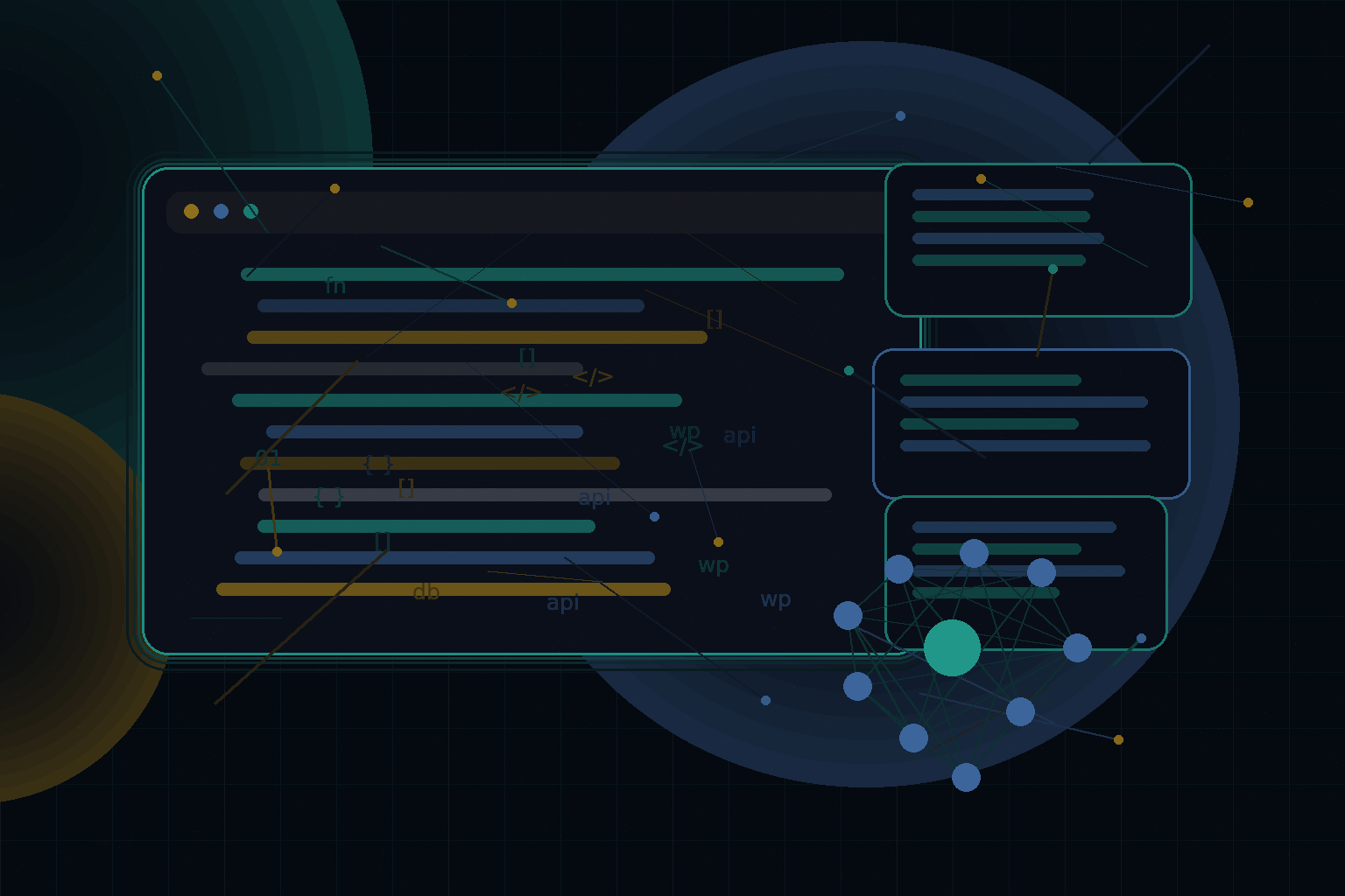Technical editorial illustration for Designing WordPress background jobs for imports, emails, syncs, and long-running tasks