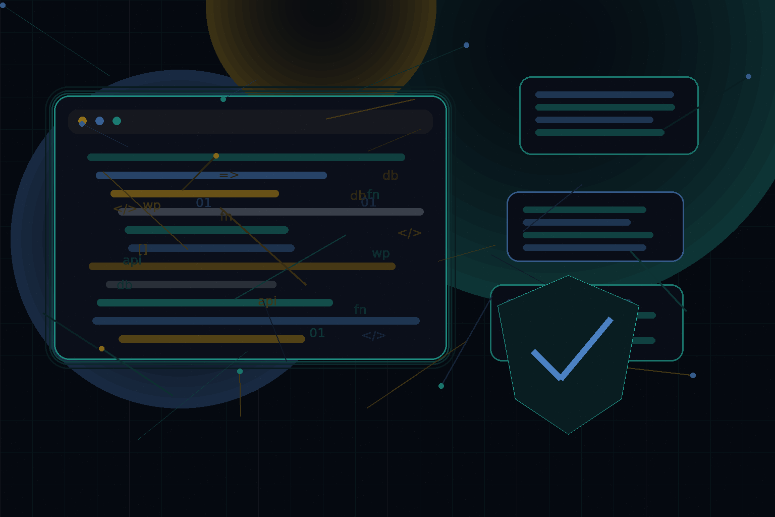 Technical editorial illustration for Hardening WordPress admin workflows for teams: roles, permissions, audit logs, and safe changes
