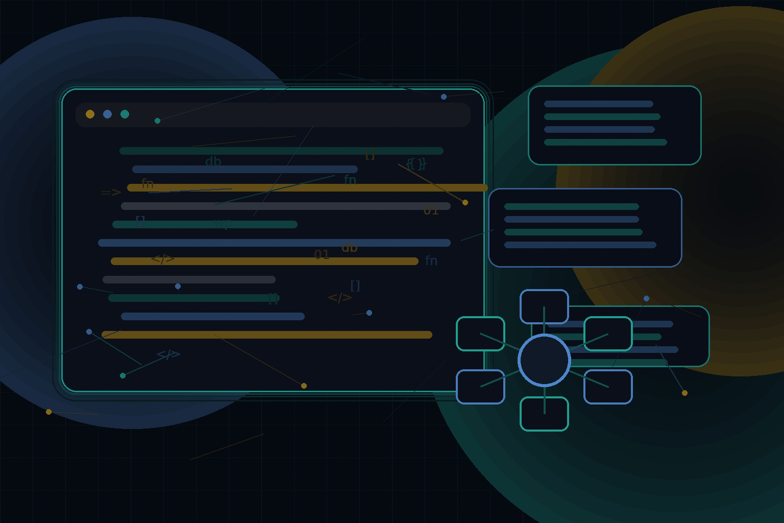 Technical editorial illustration for Building private client portals on WordPress with custom post types and secure dashboards
