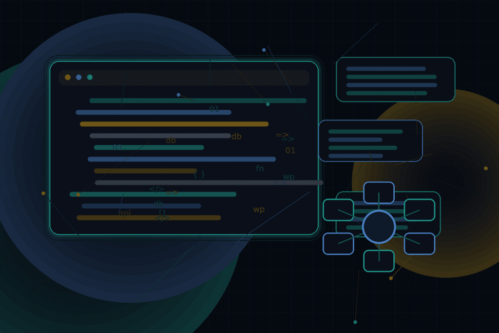 Dark technical editorial illustration for Technical debt audits for WordPress projects: how to plan refactoring without breaking production