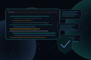 Dark technical editorial illustration for WordPress authentication flows: cookies, nonces, REST API, and application passwords