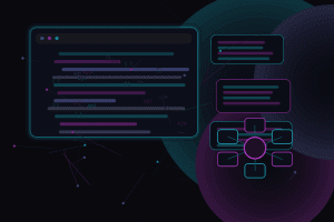 Dark technical editorial illustration for Building custom WordPress admin pages for internal business tools