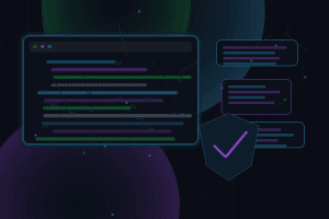 Dark technical editorial illustration for WordPress security after launch: monitoring, updates, backups, and response plans