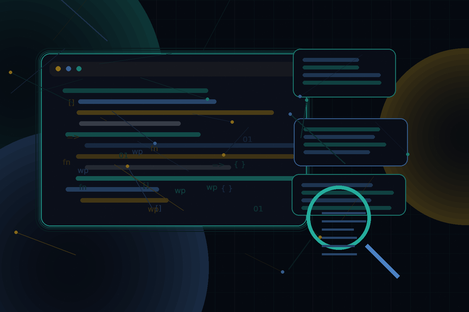 Technical editorial illustration for WordPress URL structure, redirects, and canonical strategy for SEO