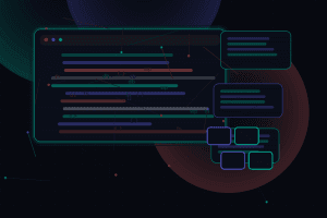 Dark technical editorial illustration for Using server-side caching and object caching together in WordPress