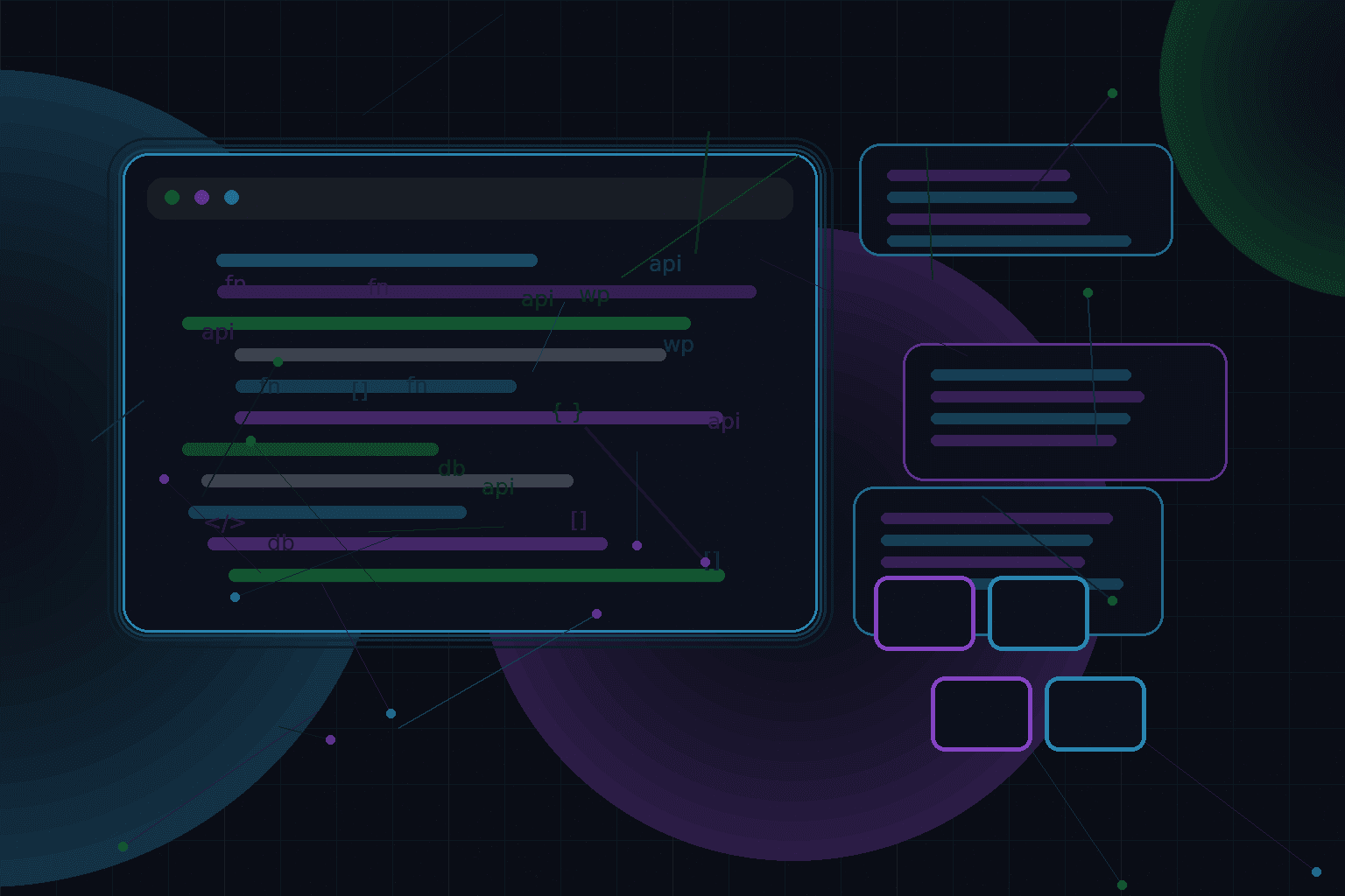 Technical editorial illustration for Using server-side caching and object caching together in WordPress