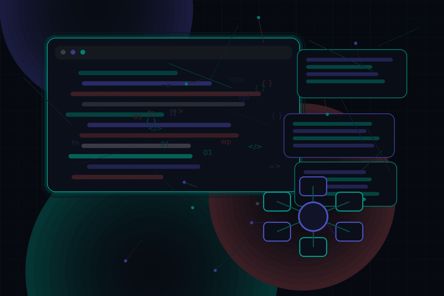Technical editorial illustration for Reducing plugin dependency in WordPress projects