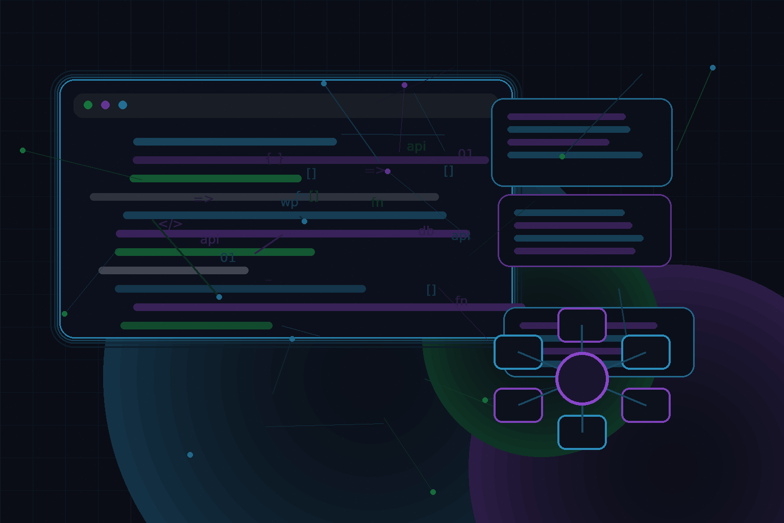Technical editorial illustration for Reducing plugin dependency in WordPress projects
