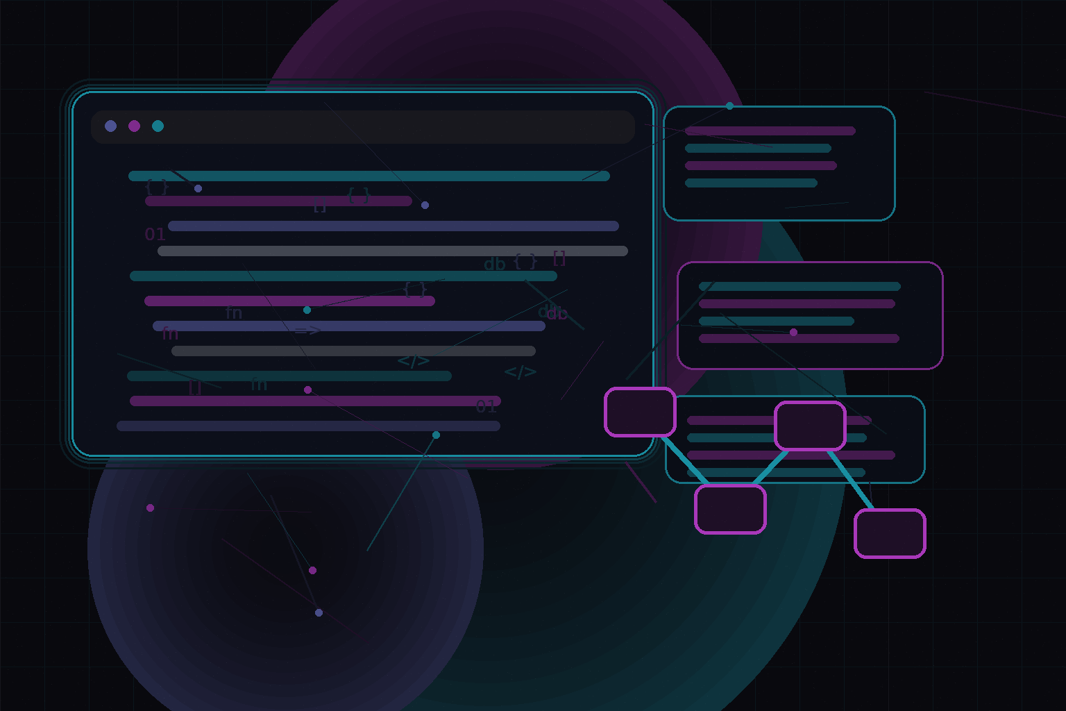Technical editorial illustration for WordPress deployment checklist for client websites