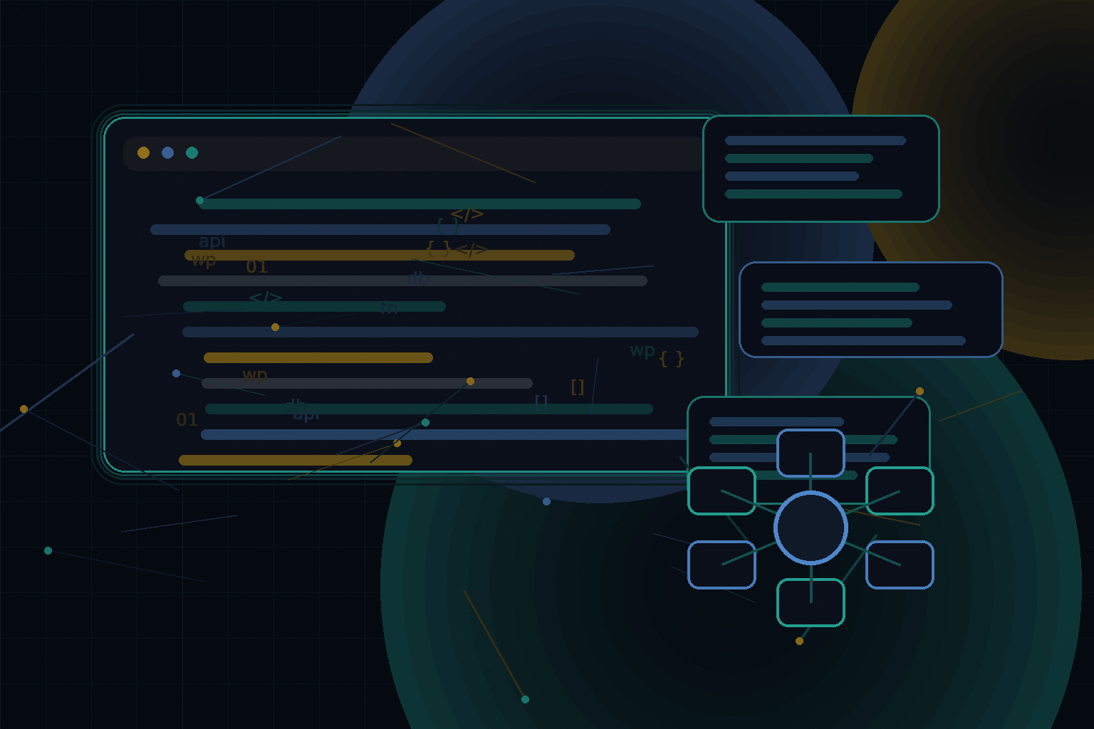 Technical editorial illustration for How to organize a professional WordPress codebase in Git