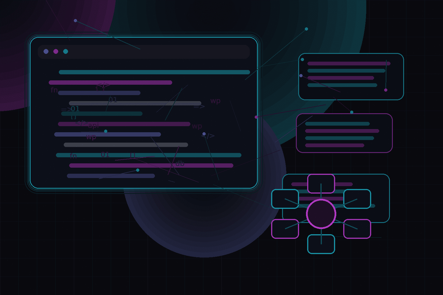 Technical editorial illustration for How to organize a professional WordPress codebase in Git