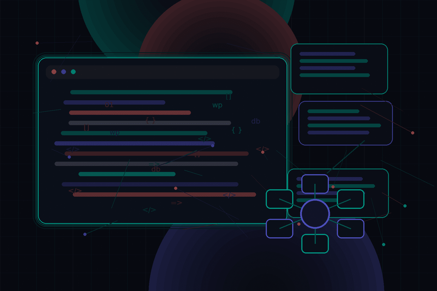 Technical editorial illustration for How to structure custom post types for scalable business websites