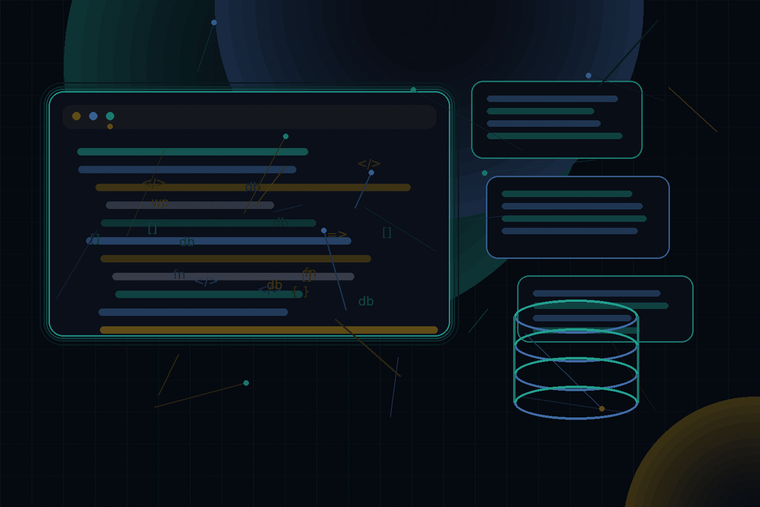 Technical editorial illustration for Database migrations for WordPress projects: safe patterns and common mistakes